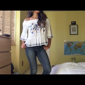 Latin-flare blouse